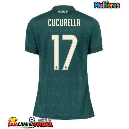 Camisa de Futebol Real Madrid Marc Cucurella #17 Equipamento Secundário Mulheres 2026-27 Manga Curta